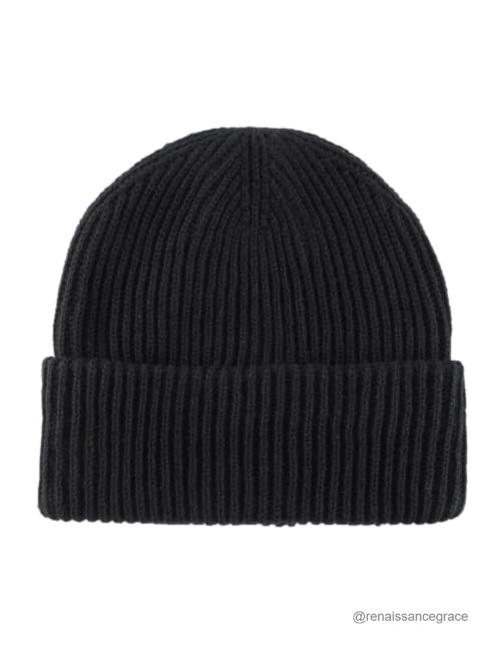 Rib Knit Cuffed Beanie Winter Hat Men Women